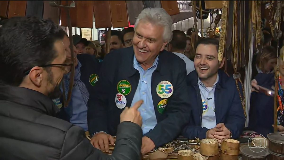Ronaldo Caiado, candidato à Presidência pelo PSD, faz campanha no Rio Grande do Sul