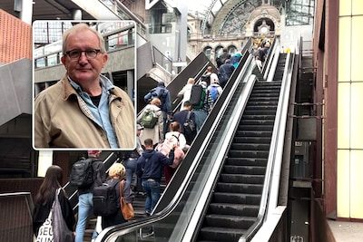 “Zie al die mensen hier toch sukkelen”: vijf roltrappen en vier liften zijn tegelijk kapot in Antwerpen-Centraal
