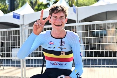 Vic De Smet pakt knap zilver op WK tijdrijden voor junioren!