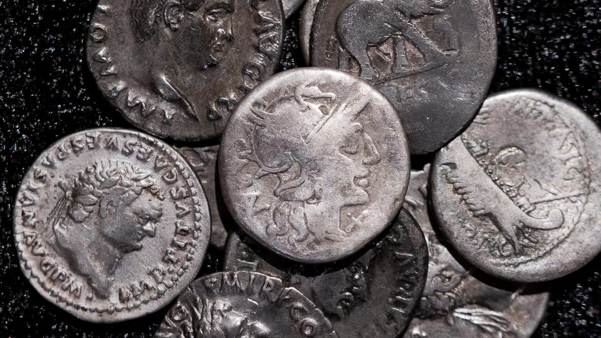 Amateur archaeologist finds Germany’s biggest hoard of ancient Roman silver coins