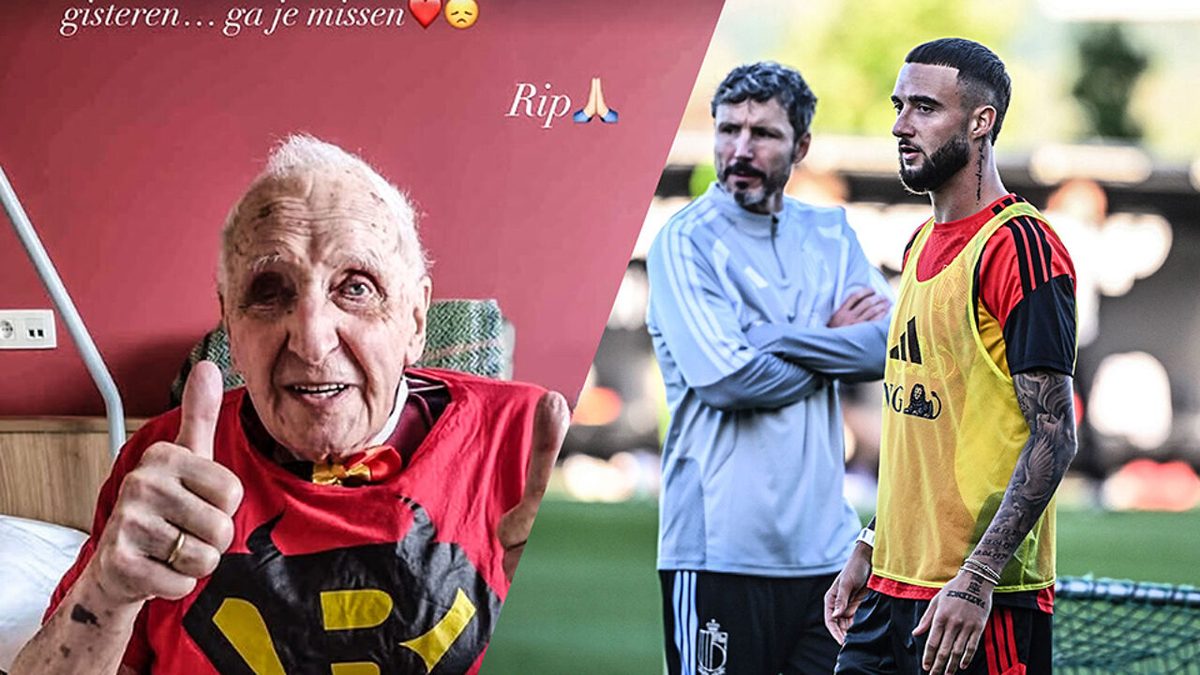 Zeno Debast verwerkt net voor Nations League-vierluik het verlies van zijn grootvader: "Zo blij je nog gezien te hebben"