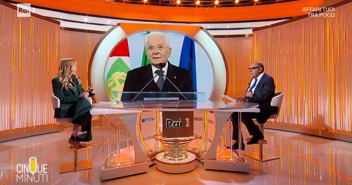 Scuola e conti pubblici: Giorgia Meloni ospite di 'Cinque Minuti' su Rai 1