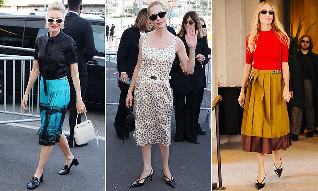 Hollywood hits Milan: Naomi Watts, Michelle Williams and Uma Thurman lead the A-list glamour at the Prada show as Fashi…