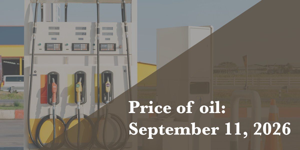 Current price of oil as of September 11, 2026