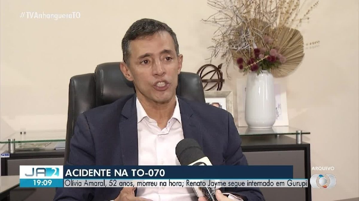 Ex-secretário de Saúde do Tocantins segue internado após acidente que matou esposa na TO-070