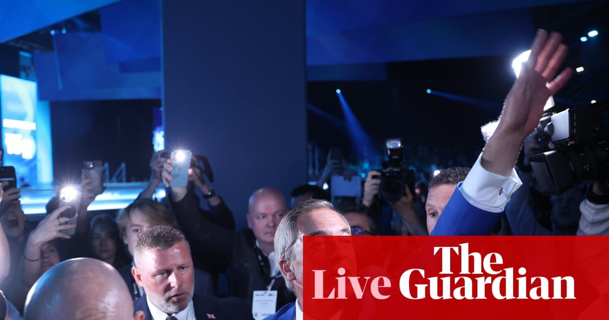 Farage gives speech at Reform conference after party officials suspended over donations sting – as it happened