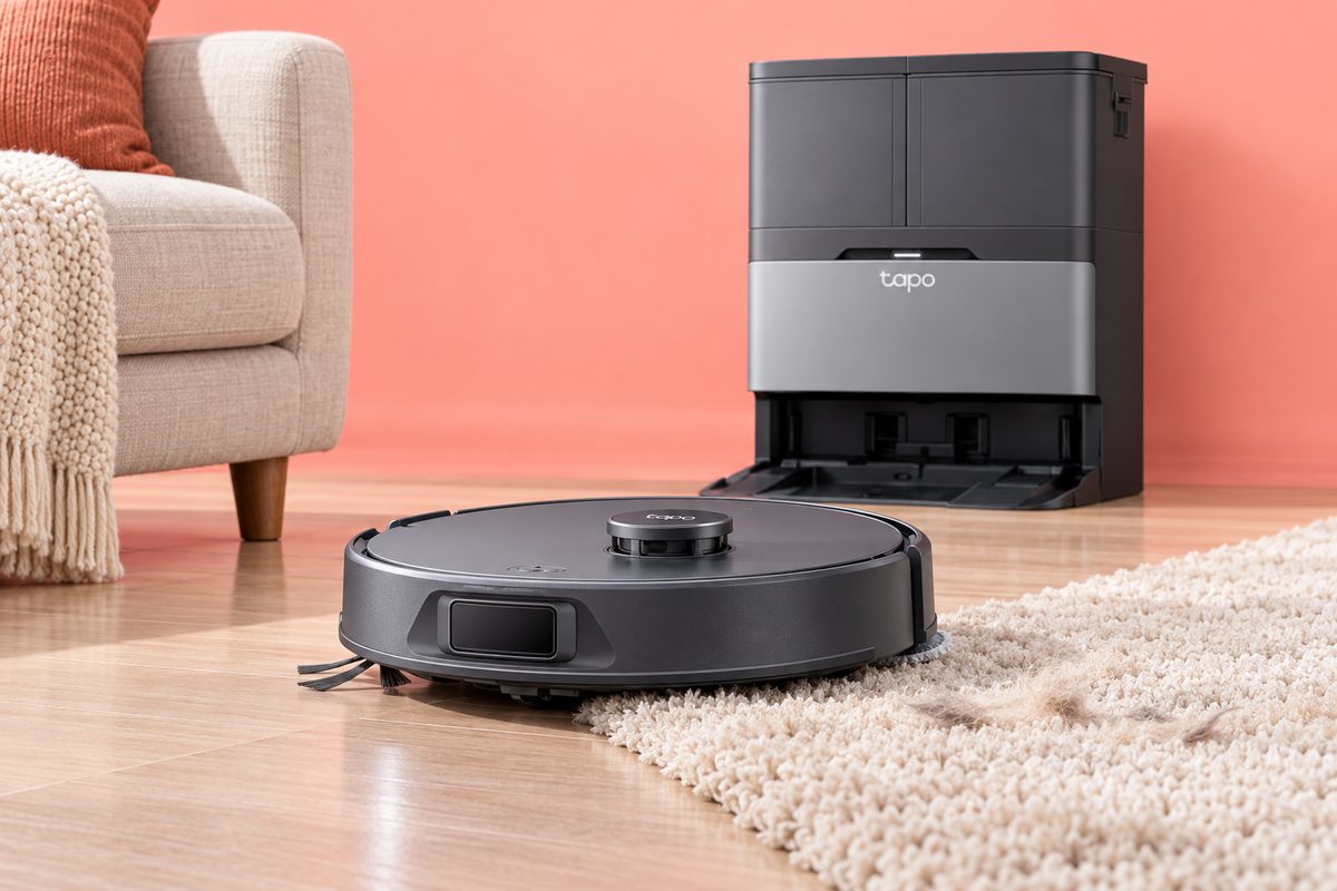 Tapo RV50 Pro Omni a 399,99€, pulisce casa e lascia asciutti i tappeti
