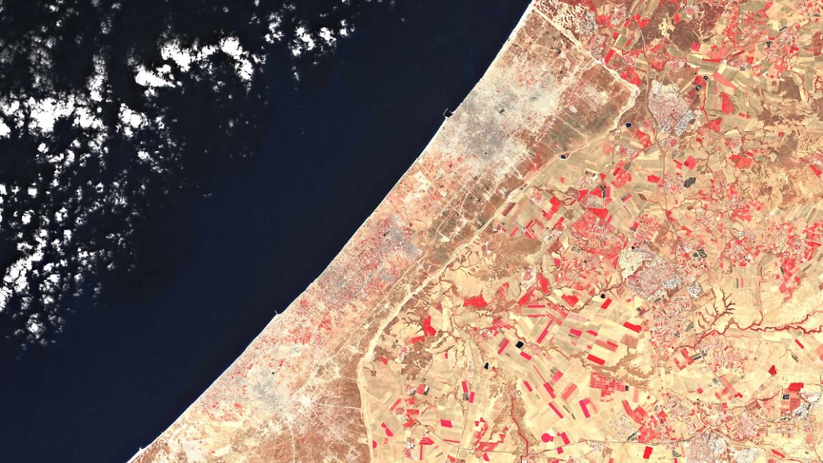 Trümmer, Nachschubwege, "gelbe Linie": So sieht der Gazastreifen von oben aus