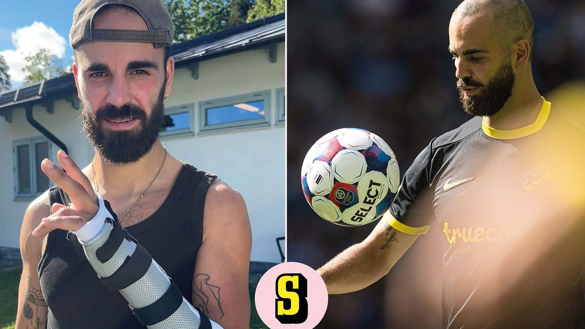 Tomás tillbaka på fotbollsplanen efter benbrottet