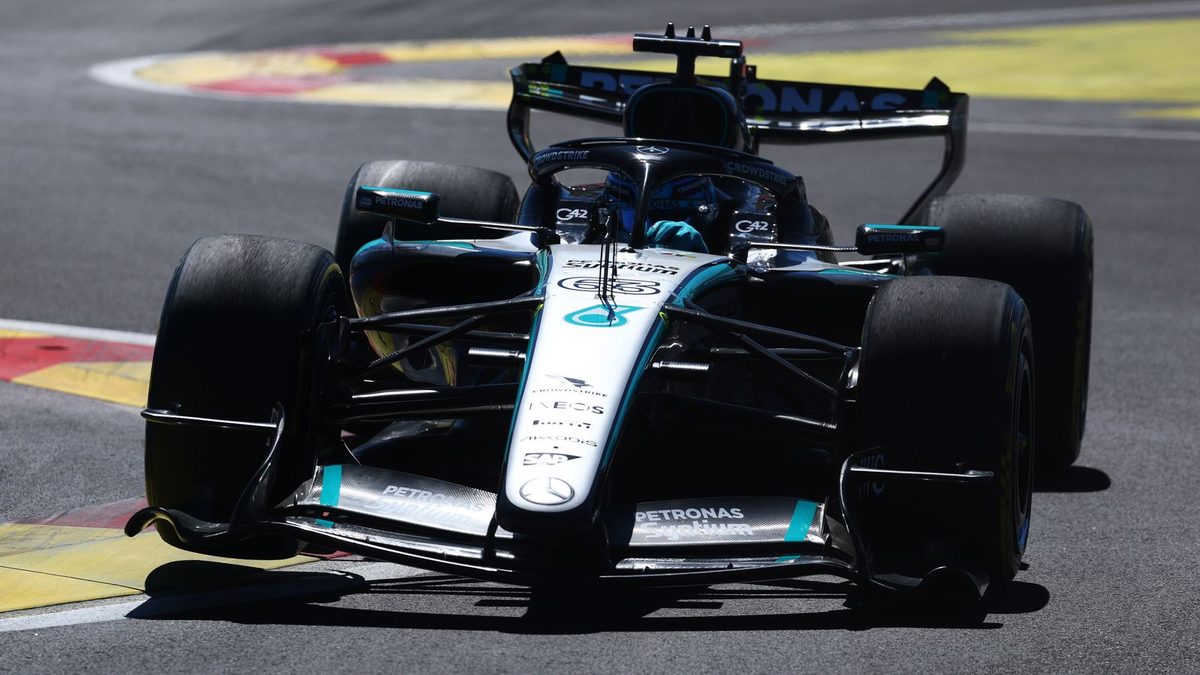 Russell tops first practice in Madrid as Hamilton frustrates other drivers