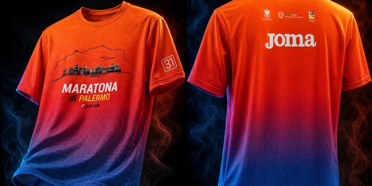 Maratona di Palermo 2026, la maglia racconta la citt&agrave;