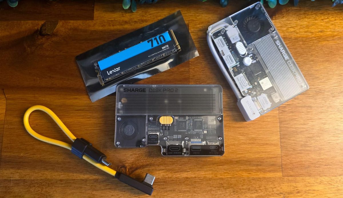 Hands On: Sharge's Disk Pro 2 Ultra is a compact, magnetic DIY SSD dock with active cooling, 80W passthrough charging,…