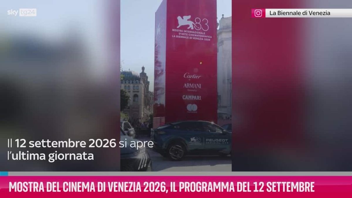 Mostra del Cinema di Venezia 2026: programma 12 settembre