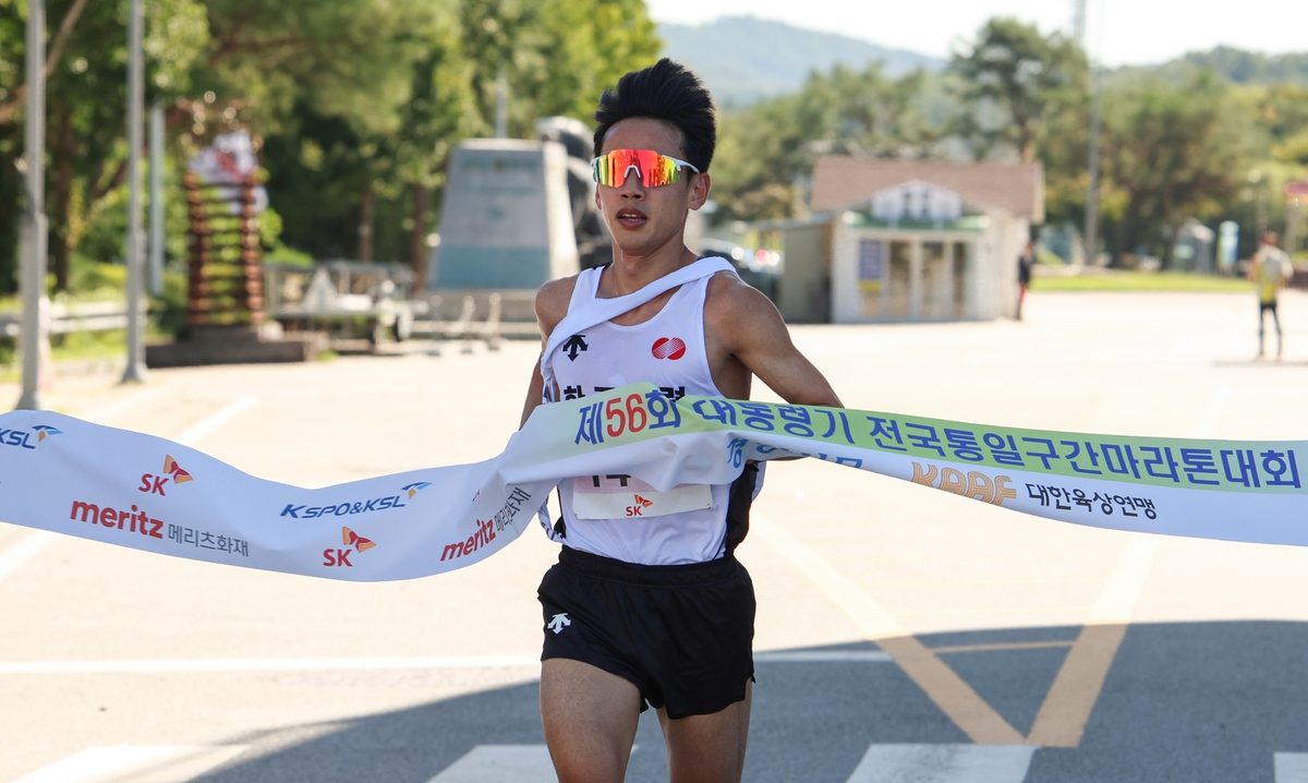 한국전력·경상북도, 대통령기 전국통일구간마라톤 우승