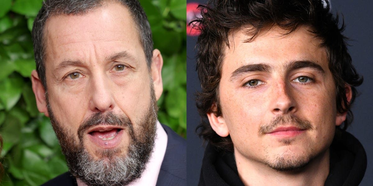 Adam Sandler, cuando invita a Timothée Chalamet a su casa: "Hasta mi mujer se pone ropa más elegante"