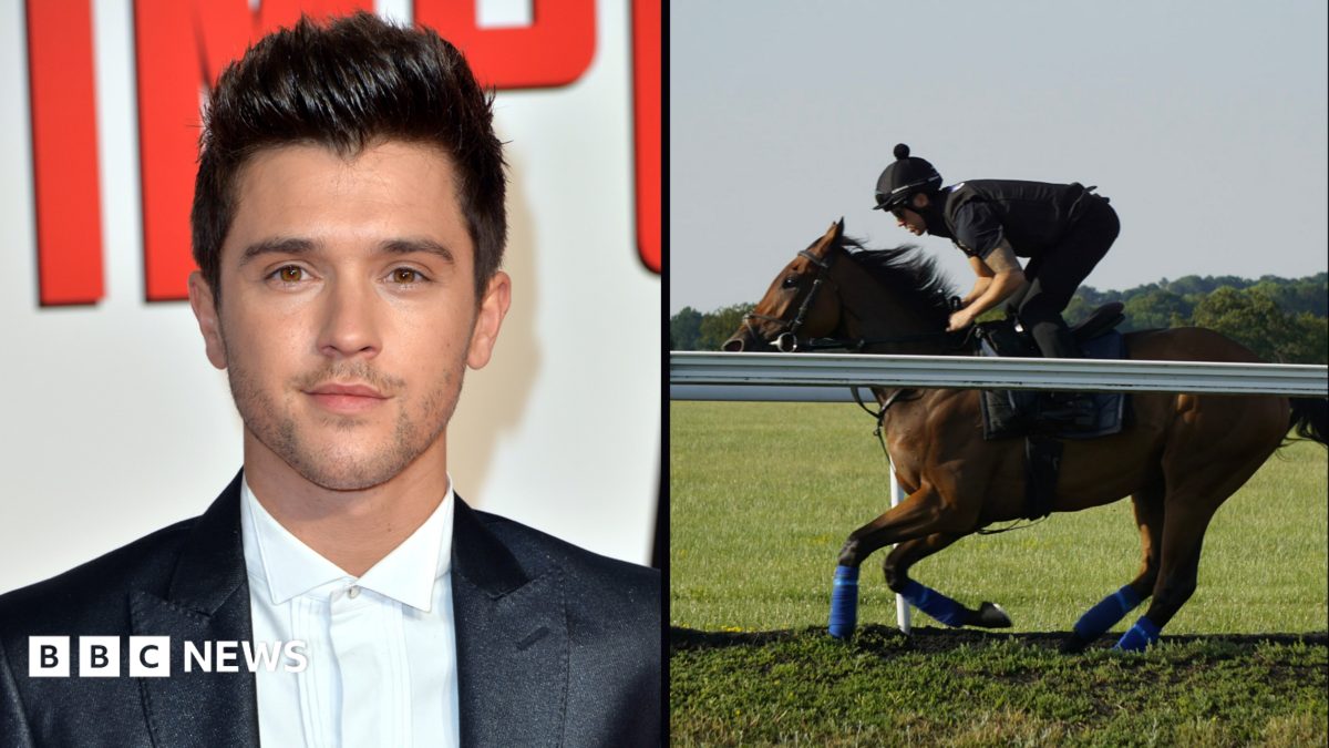 Boy band star swaps stage for racecourse