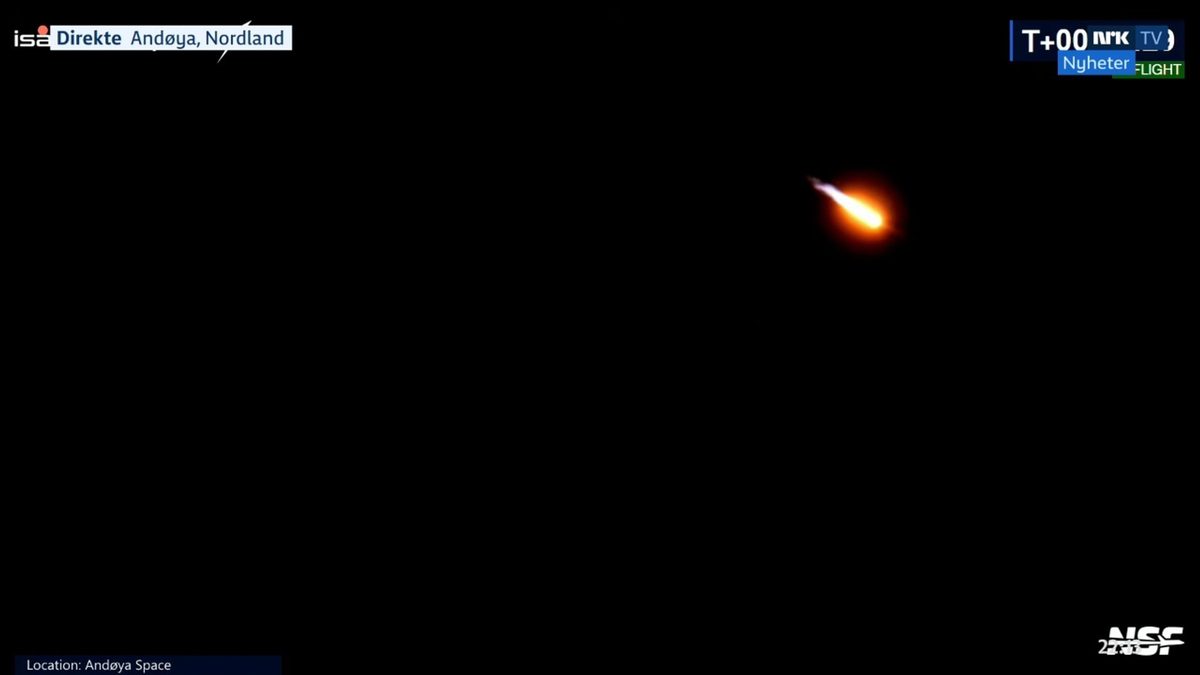 Oppskytningen fra Andøya: Har fått kontakt med satellitten
