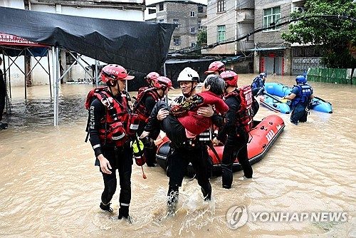 중국서 태풍 '사우델' 영향 산사태 잇따라…5명 사망·9명 실종(종합)