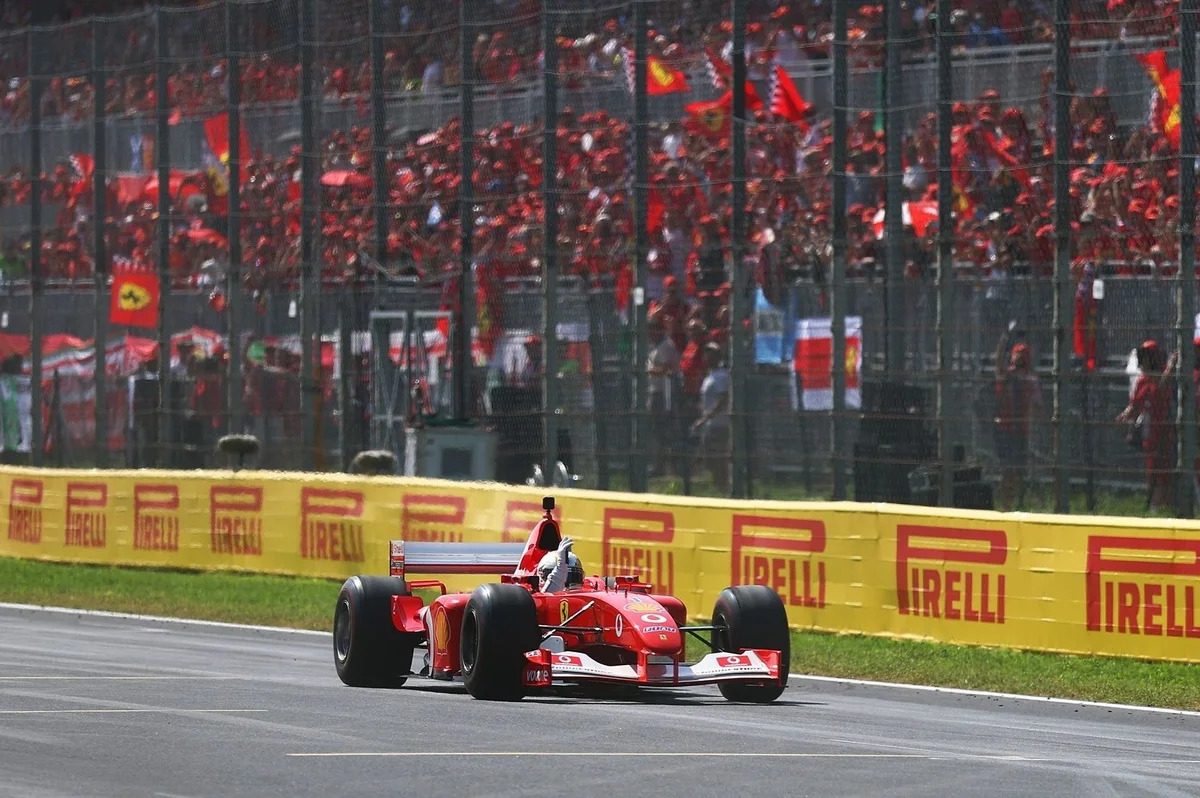 WATCH: Sebastian Vettel pays emotional Michael Schumacher tribute in Ferrari F2002 - "I felt him a lot today"