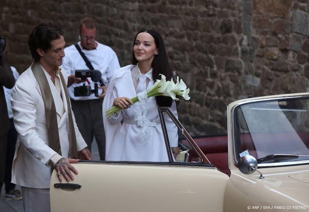 Måneskin-zanger Damiano David en Dove Cameron in Italië getrouwd
