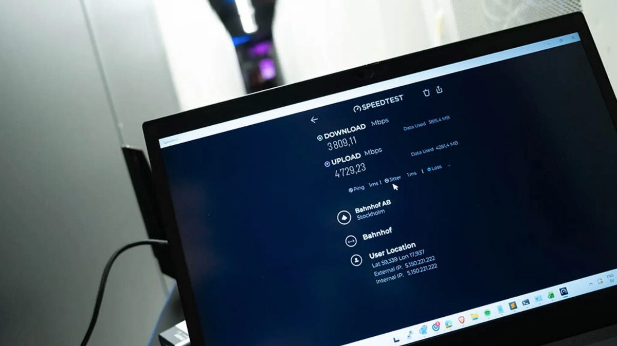 Wifi 8 testes 30 meter ned i fjellet – imponerer stort