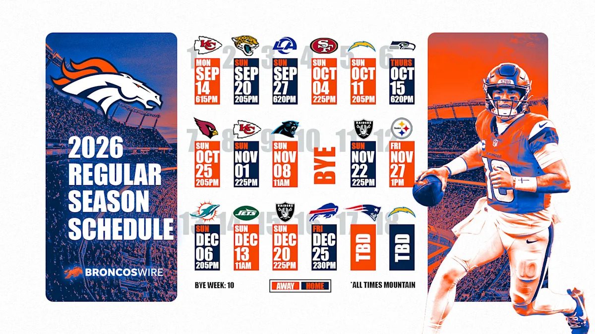 Denver Broncos schedule: When do the Broncos play?