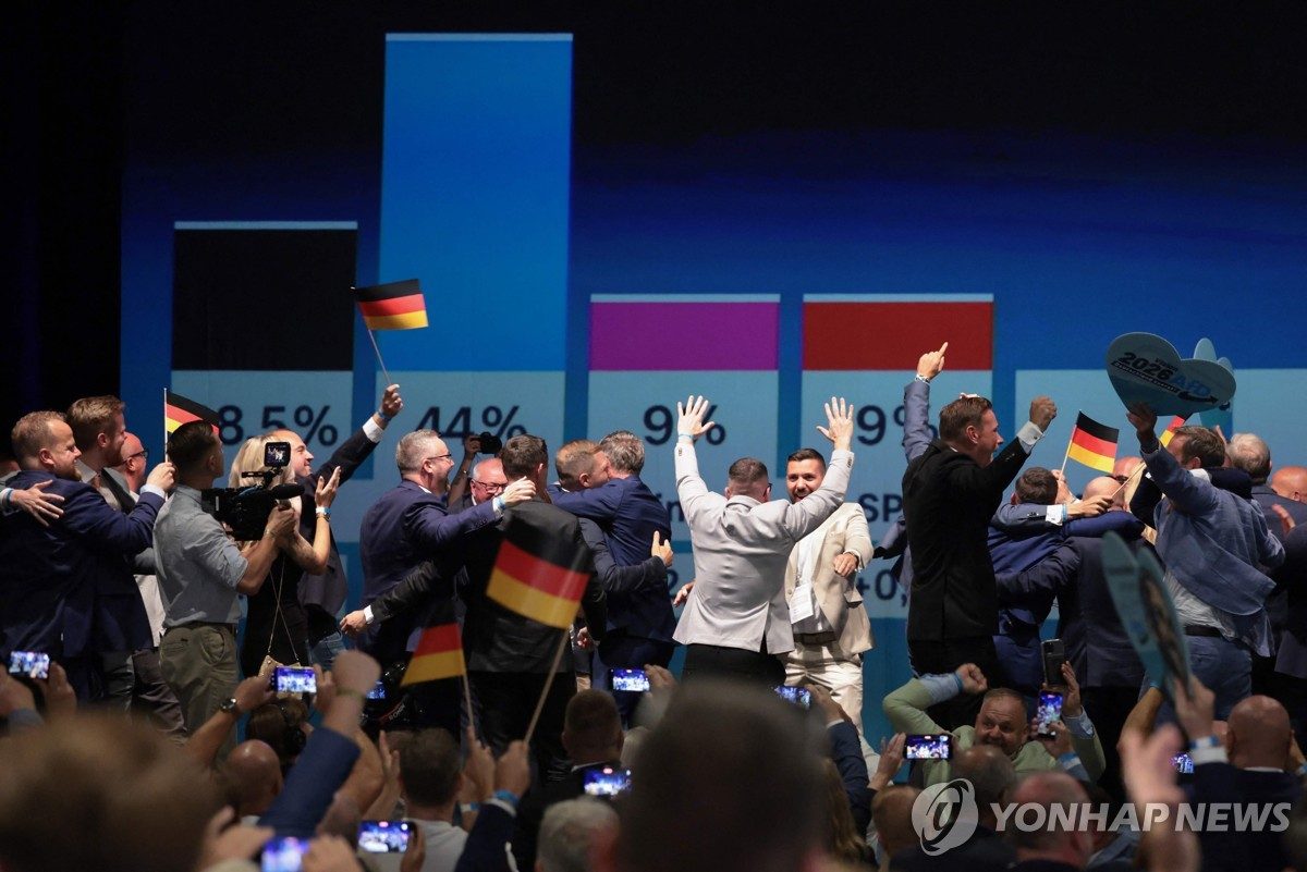 독일 극우 AfD, 작센안할트 주의회 선거 44％ 득표 예측