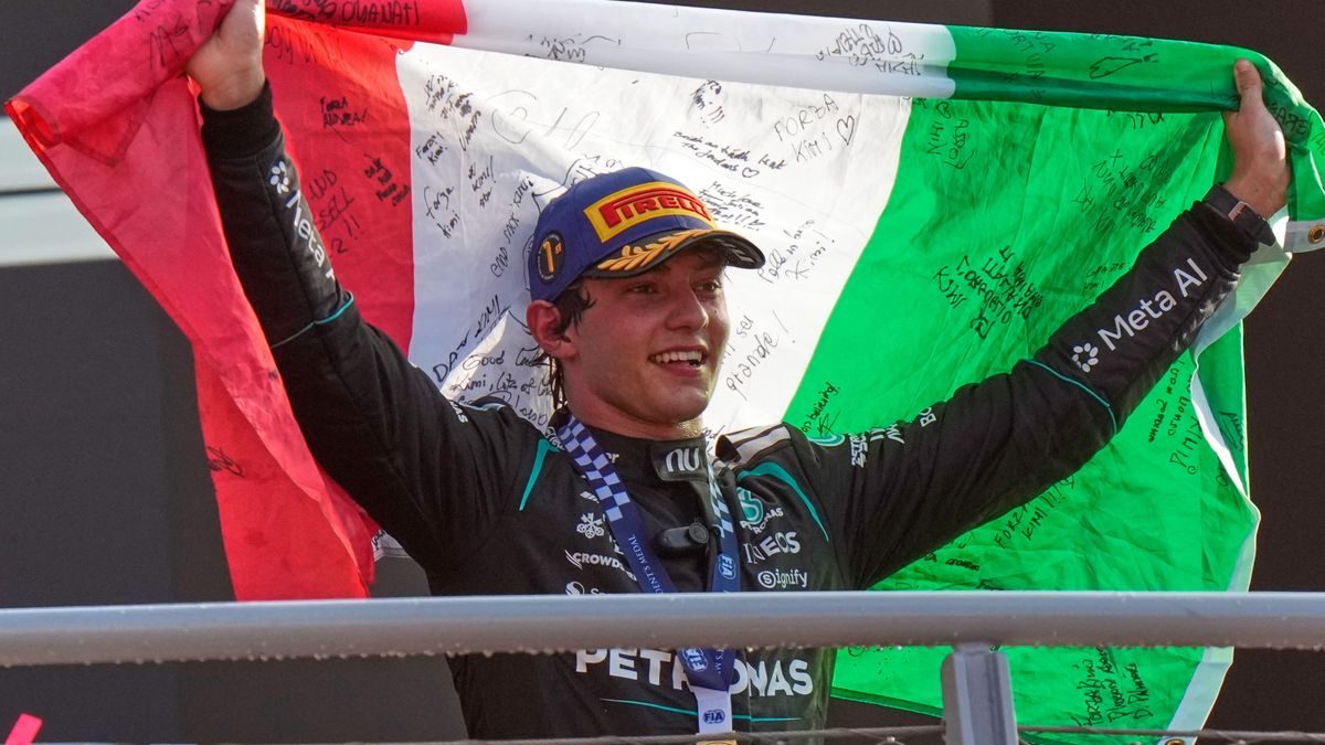 Formel 1 in Italien: Kimi Antonelli gelingt Aufholjagd von 19 auf 1 in Monza