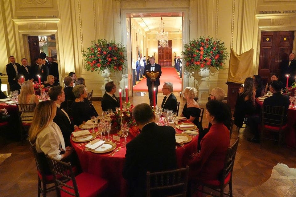 Billionaires Musk And Jensen Huang Among Those Seated With Trump And Xi At State Dinner (Photos)
