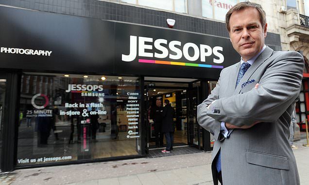 Retail struggles see Dragon's Den star sell photo firm Jessops as DFS says sofa sales are suffering