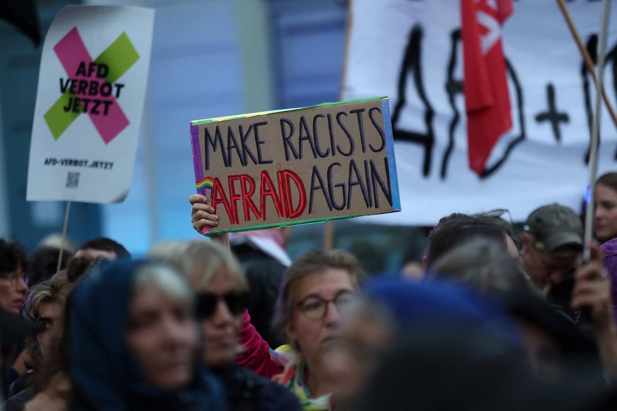Las calles en Alemania tras la victoria de AfD: “Todos tenemos que levantarnos”