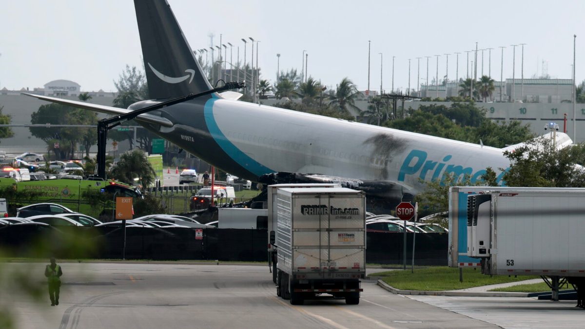 'Multiple patients' after Amazon cargo plane crashes at Miami airport