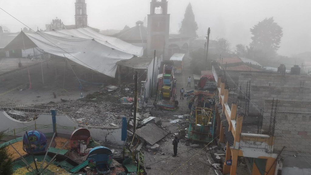 Veel slachtoffers door vuurwerkexplosie bij kerk in Mexico