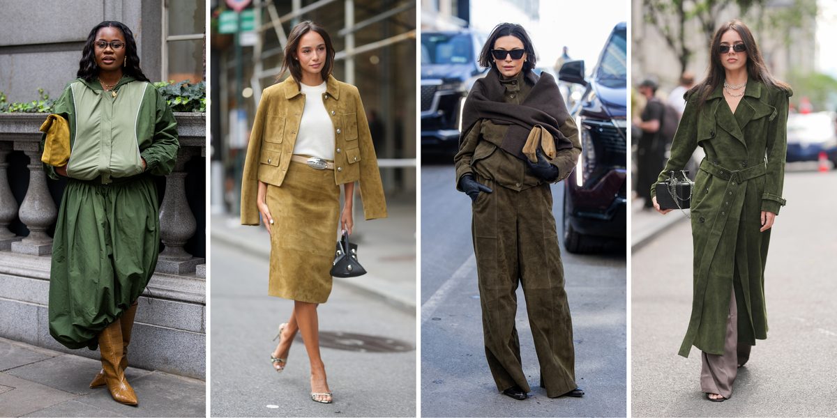 Olive Green Suede Is Fall’s Most Wearable Trend