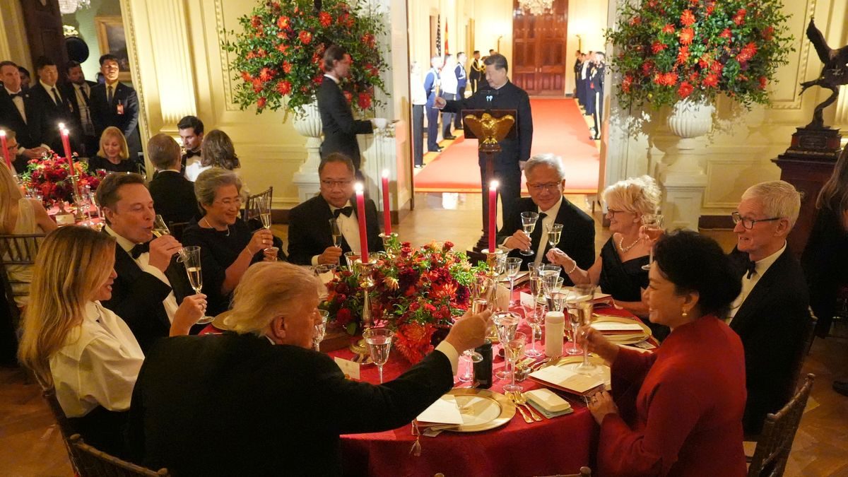 Donald Trump, Xi Jinping, Techbosse: Wer beim Dinner neben den Präsidenten saß