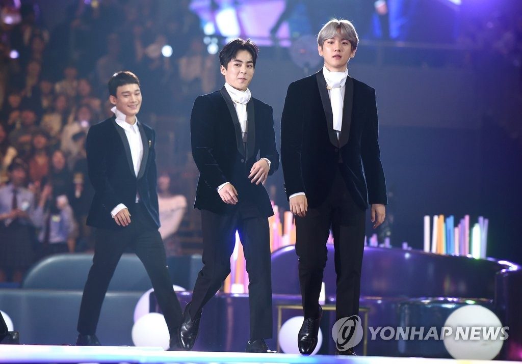 엑소 멤버 첸·백현·시우민, 소속사에 전속계약 효력정지 가처분