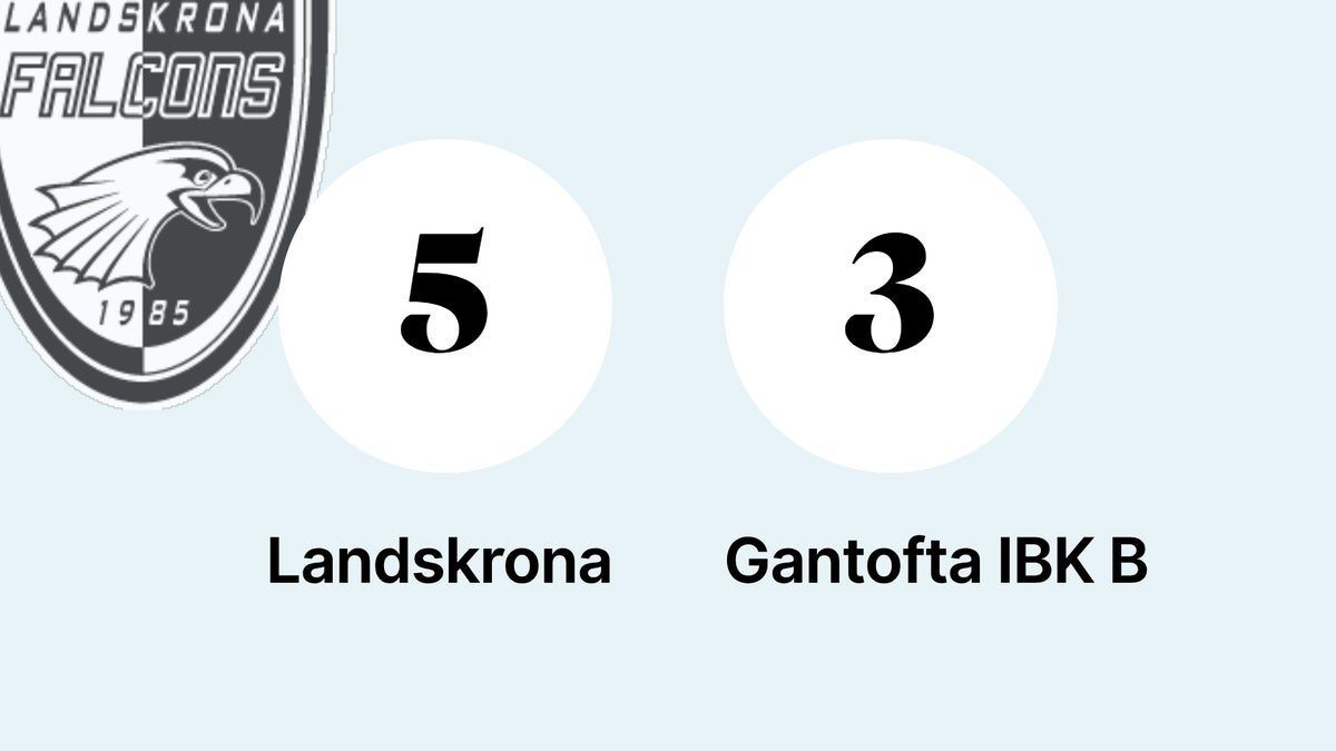Landskrona vann mot Gantofta IBK B