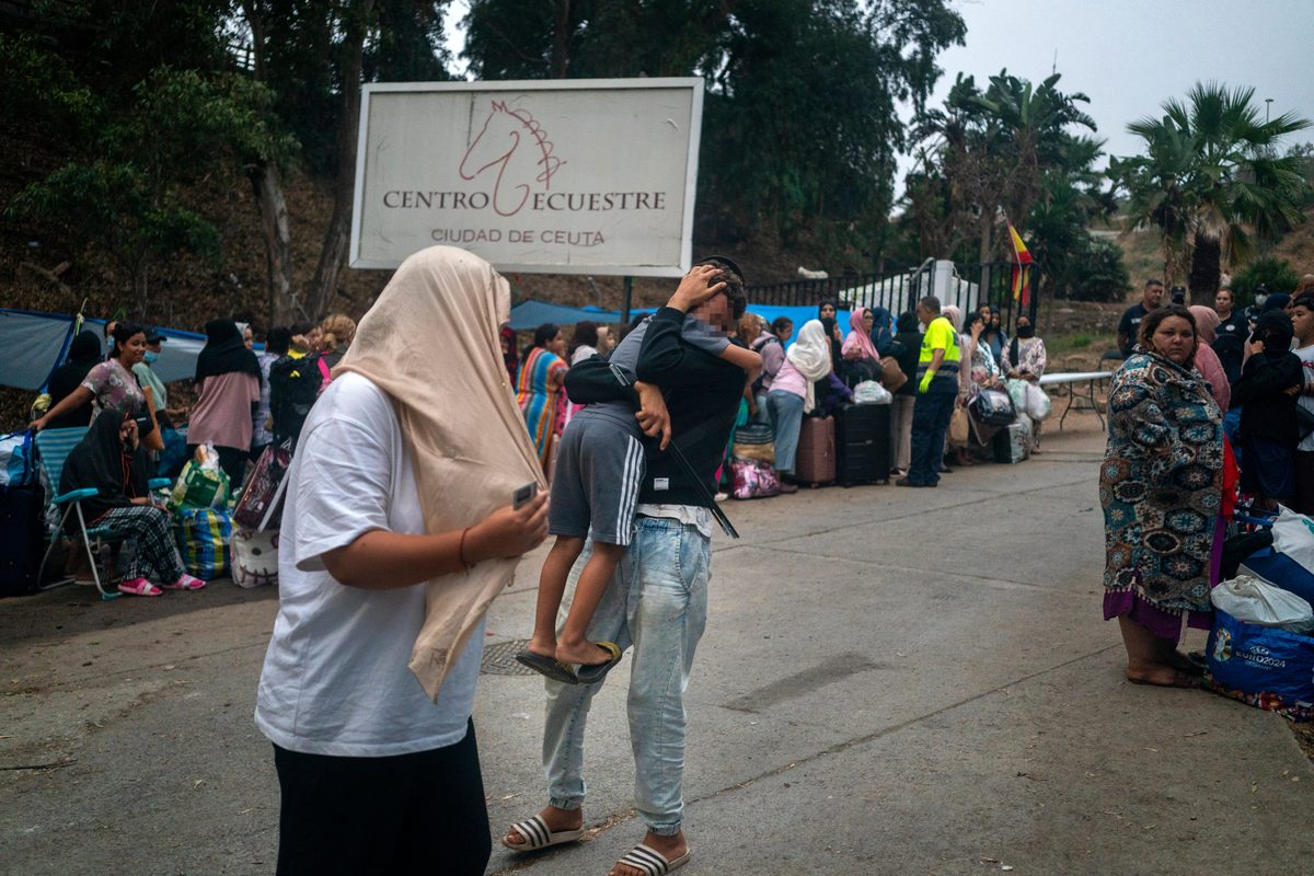 Más de 60 mujeres y menores, realojadas en el centro de acogida de La Hípica en Ceuta