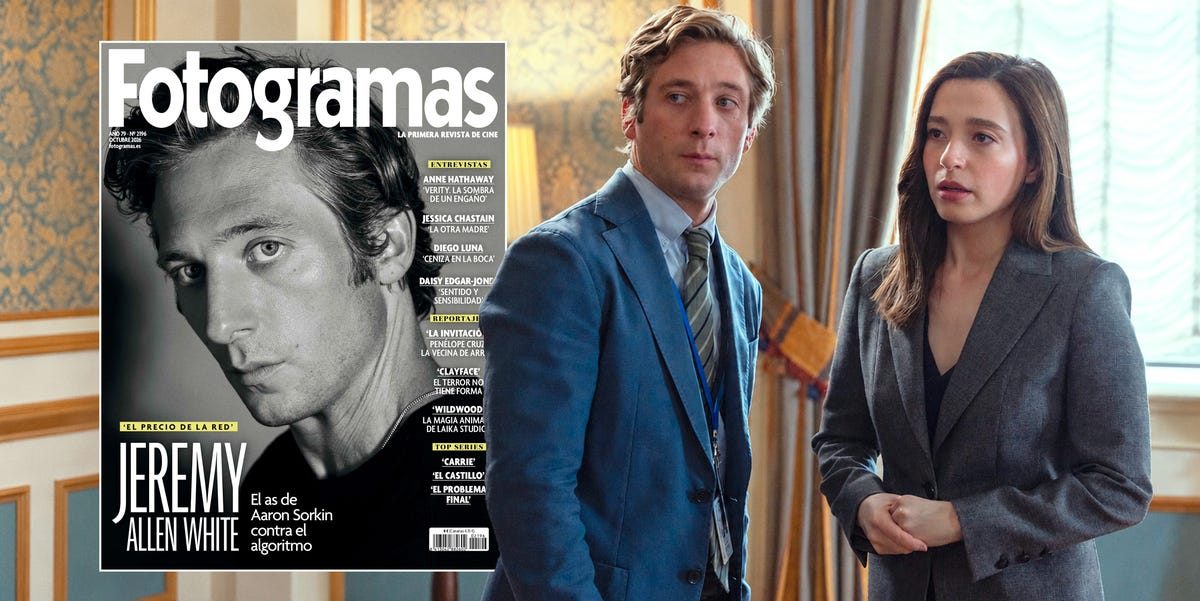 Jeremy Allen White, contra el algoritmo de 'El precio de la red' en la nueva portada de Fotogramas de octubre