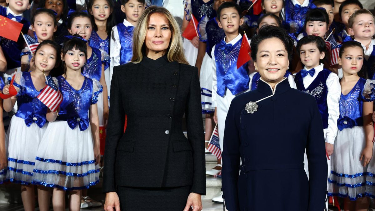 Melania Trump hosts China's first lady for an outing that is watched for diplomacy and style