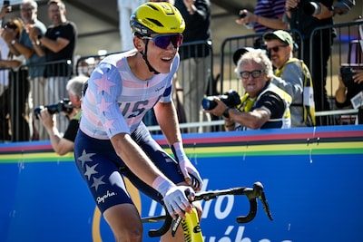 L’Américain Ashlin Barry titré après 128 km en tête, Niels Driesen 5e