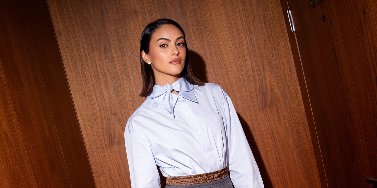 Camila Mendes on Jet Lag, Car Selfies, and Prada Skirts