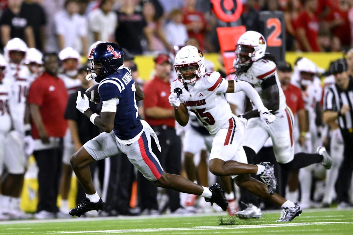 Louisville football outlasted by Ole Miss in season-opening shootout