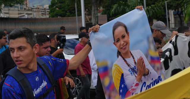 Venezuelans Protest Socialism in Caracas as Interim Dictator Hangs Out in NYC