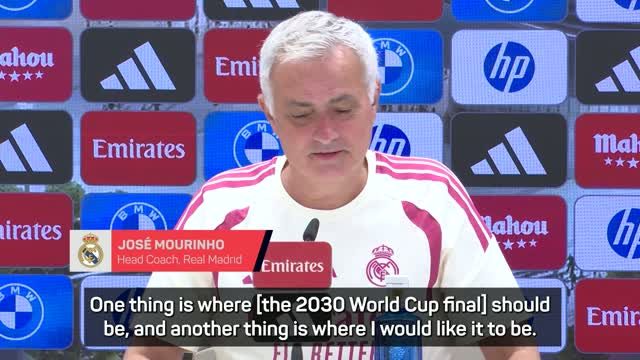 Mourinho mengt zich in WK-discussie: 'Finale hoort in Bernabéu gespeeld te worden'