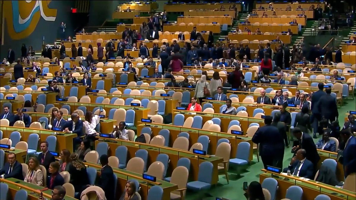 Which countries walked out of Netanyahu’s UNGA speech?