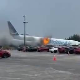 Video | Vrachtvliegtuig belandt bij dodelijke landing in grasveld in VS