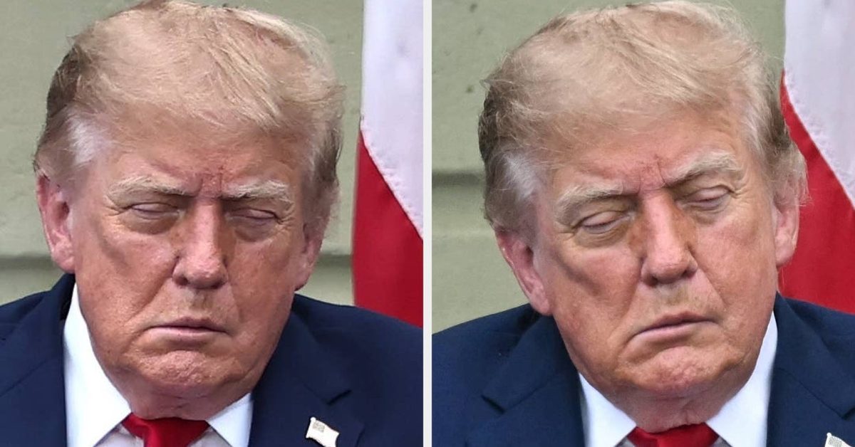 Trump Was Uh...Not Looking So Great At The 9/11 Memorial Event Today
