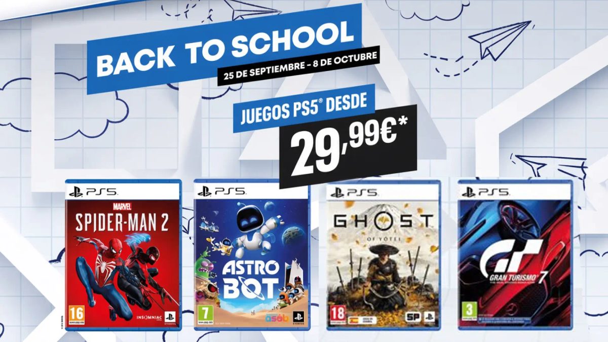 PlayStation lanza la campaña Back to School con grandes ofertas en juegos físicos, como Helldivers 2 a 30 euros, Stella…
