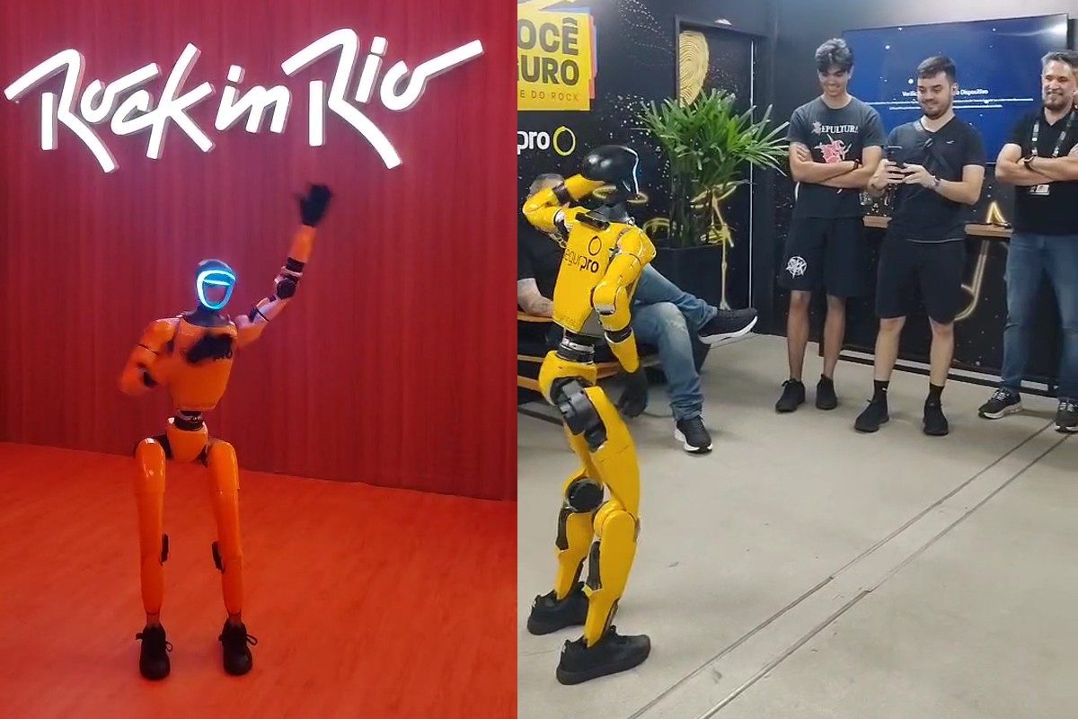 Conheça o G1, robô humanoide de R$ 200 mil que atua como ‘segurança’ no Rock in Rio